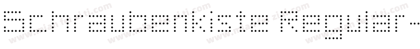 Schraubenkiste Regular字体转换